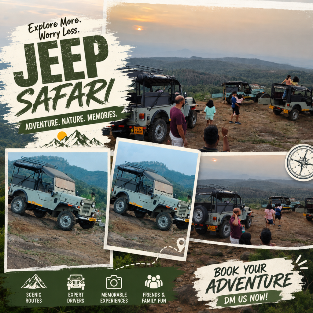 Jeep safari in yercaud - heaven jeep safari Yercaud